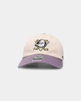 47 Brand Anaheim Ducks 'Ducks' Two Tone '47 Clean Up Strapback Bone