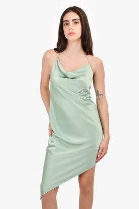 Alice   Olivia Green Asymmetrical Dress Size 4