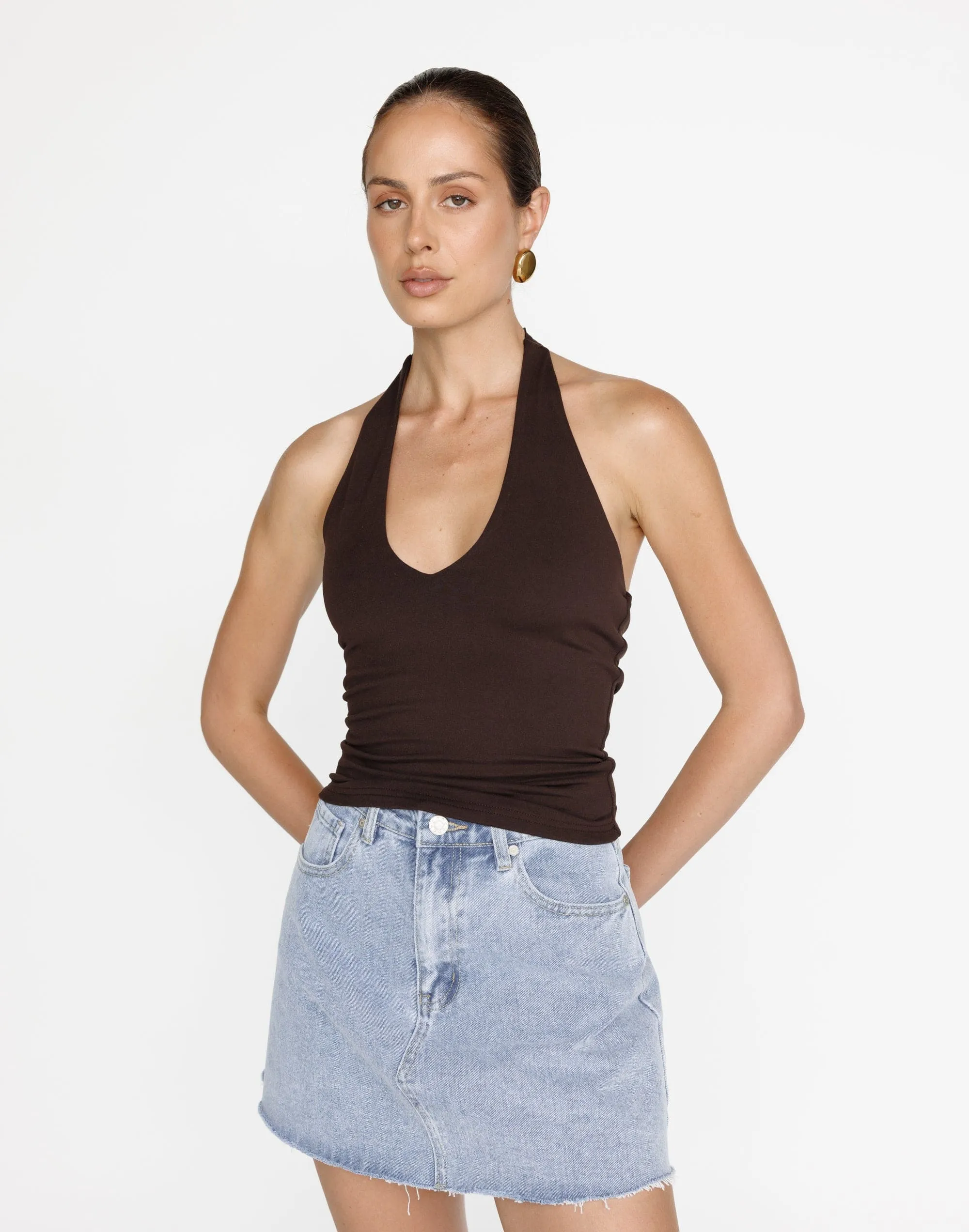 Asher Denim Mini Skirt (Light Vintage)