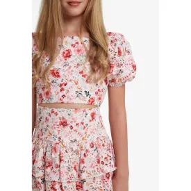 Bardot Junior - Amelia Broderie Top - Blush Floral