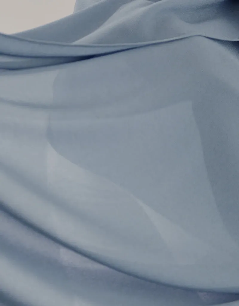 Chiffon Shawl - Shades of Light Blue