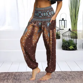 Floral Print Wide Leg Yoga Trousers