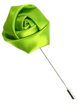 Green Rose Lapel Flower