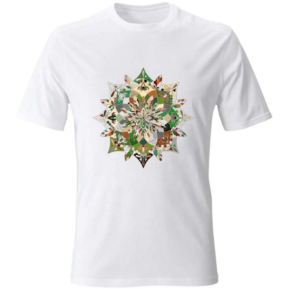 Hand-Drawn Mandala Art T-Shirt - Unisex Soft Tee