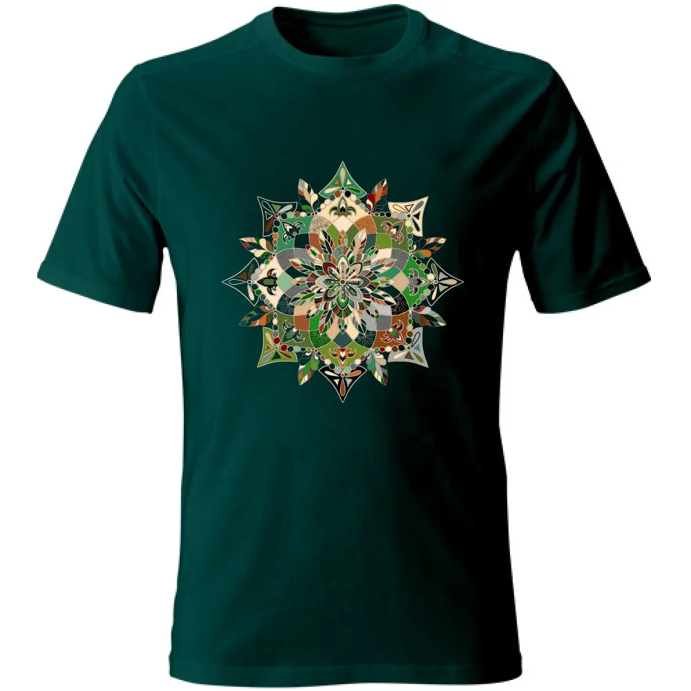 Hand-Drawn Mandala Art T-Shirt - Unisex Soft Tee