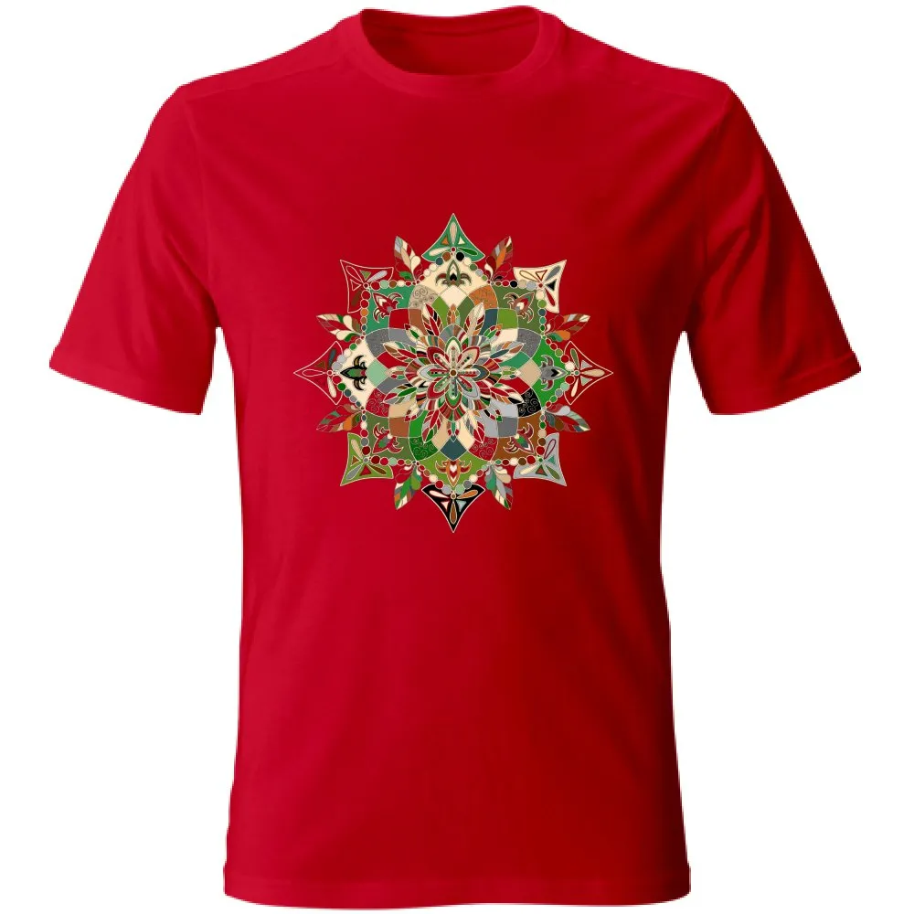 Hand-Drawn Mandala Art T-Shirt - Unisex Soft Tee