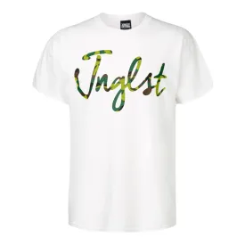 Jnglst Camo Script White T-Shirt