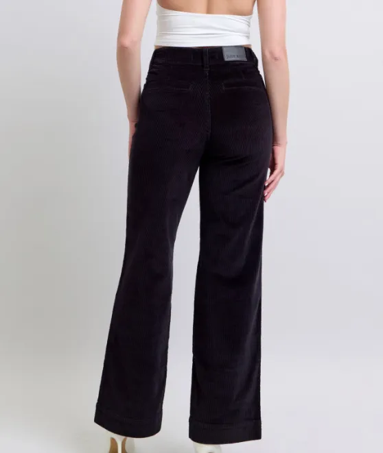 Judy Blue High Waist Black Corduroy Trousers