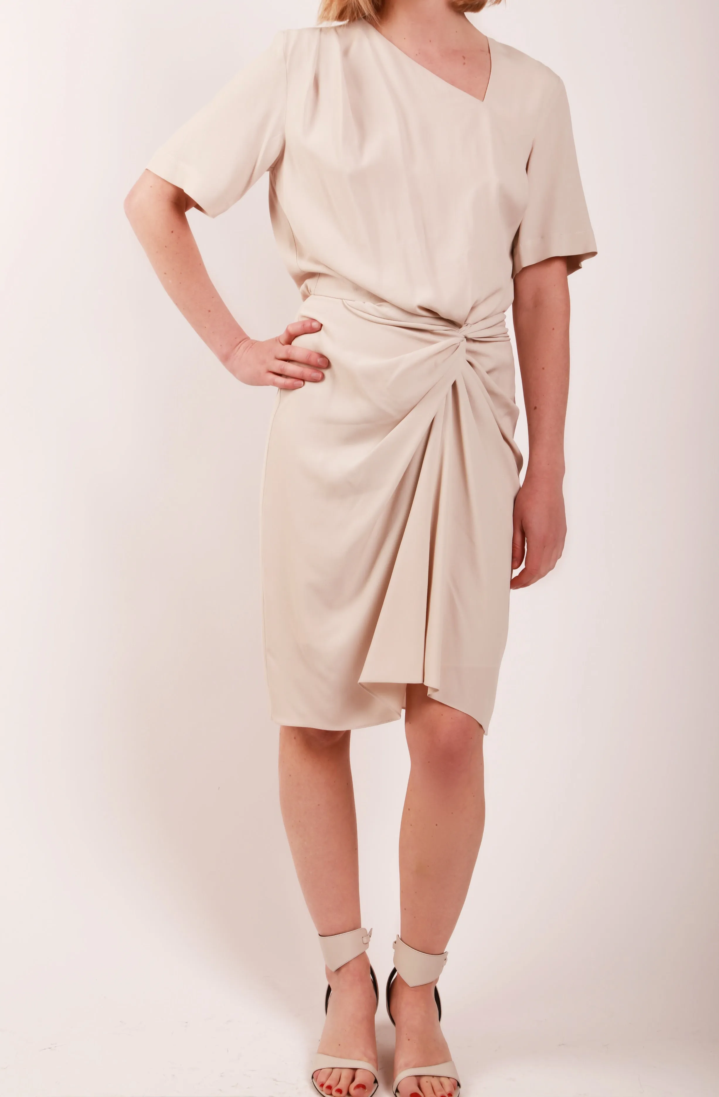 Kehora Dress in Chalk