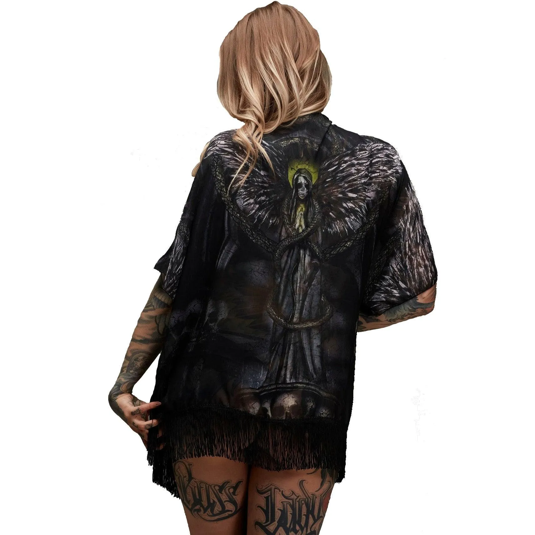 Mayhem Clothing - Mary and Snakes -  Drapped Kimono