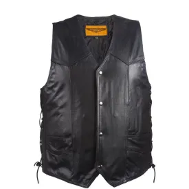 Mens Vest With Side Laces