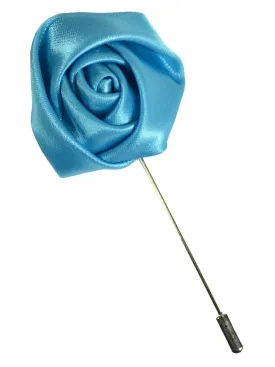 Mist Blue Lapel Flower