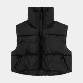 Nylon Puffer Womens Vest (Black)