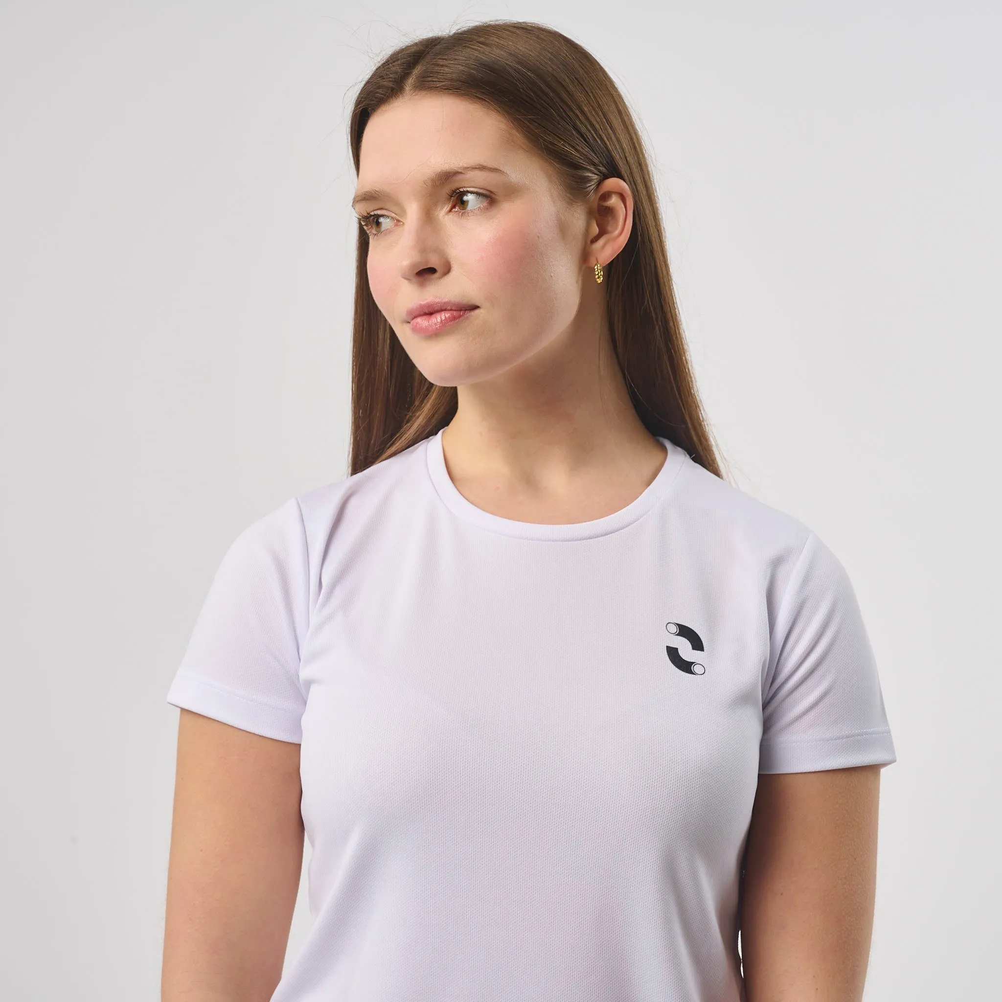 Omnitau Women's Classic Breathable Technical Gym T-Shirt - White