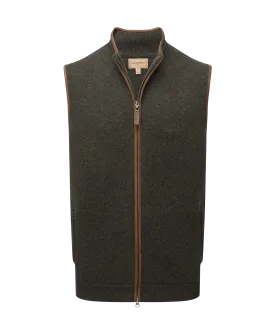 Orkney Merino Gilet - Loden Green