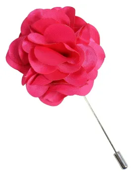 Solid Pink Lapel Flower