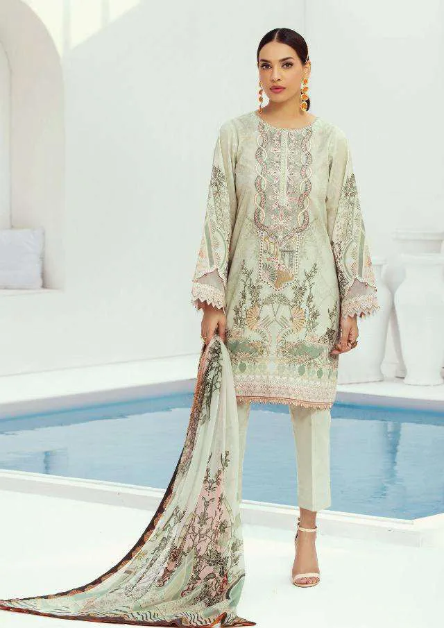 Unstitched Jam Satin Pakistani Style Suits With Embroidery Patch