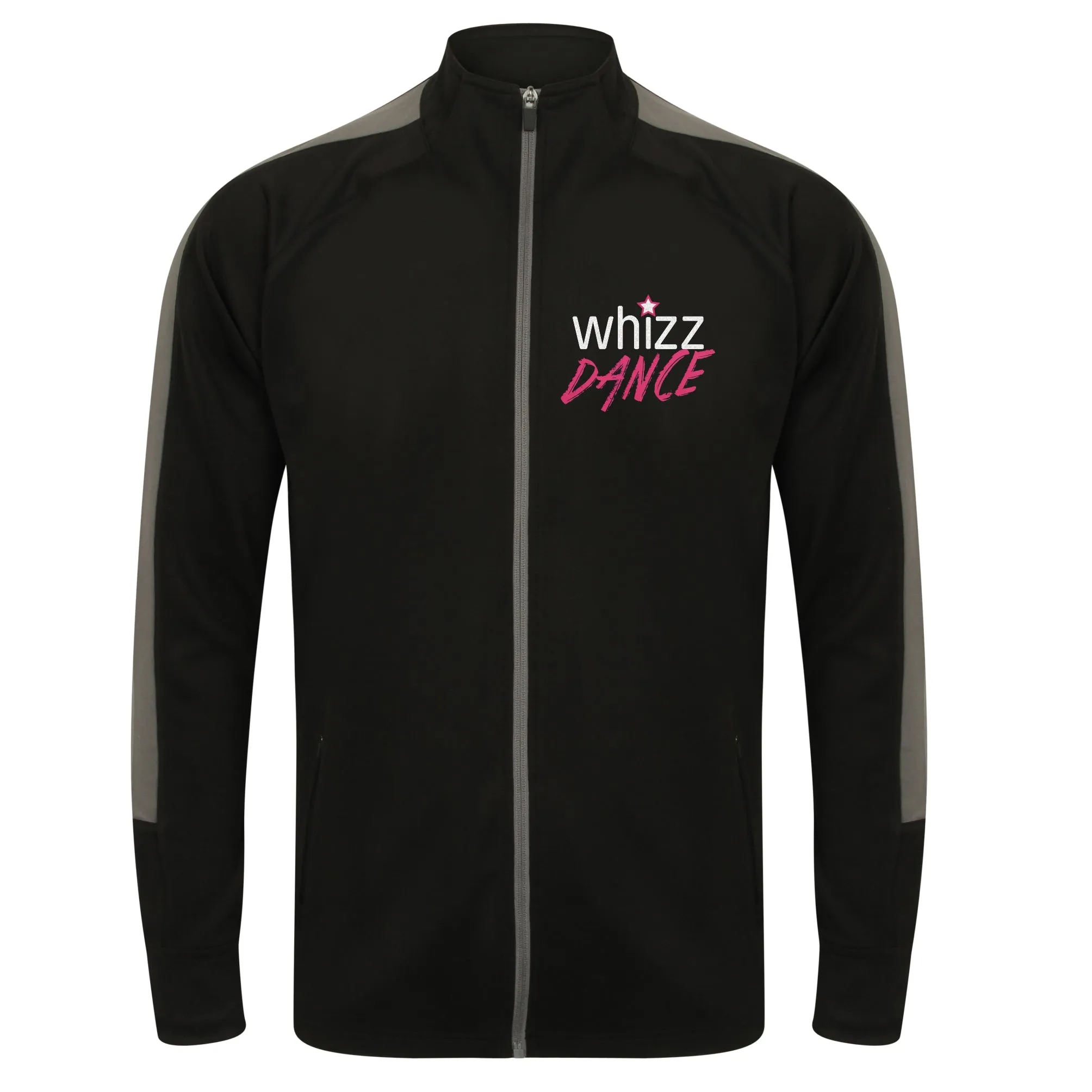 Whizz Dance Adults Pink Logo Knitted Tracksuit Top