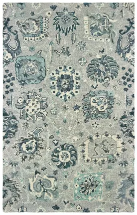 Zahra 75508 Grey/Blue Rug